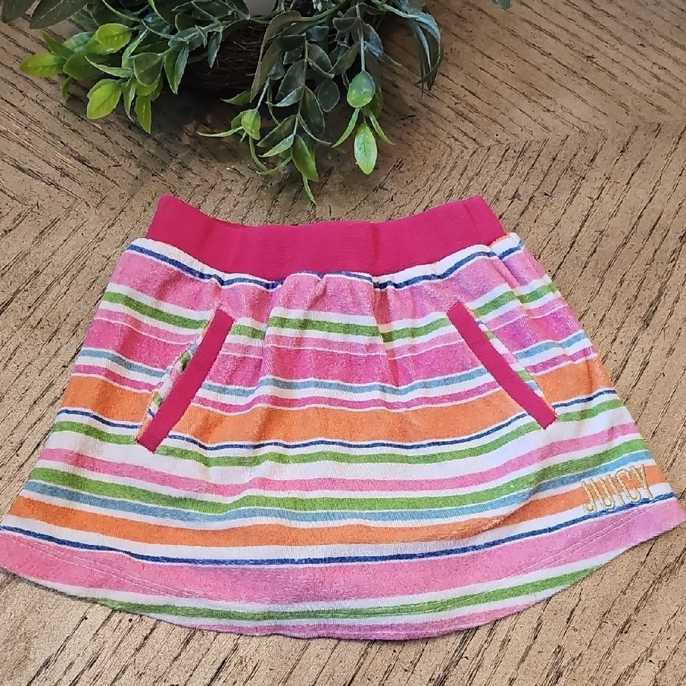 Juicy Couture Striped Skirt With Shorts Size 3T